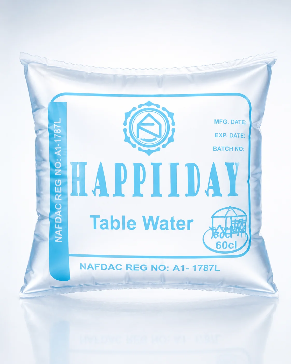 Happiiday table water pack presentation