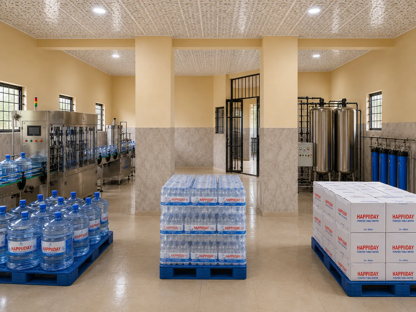 Interior of the facility during construction and fit-out